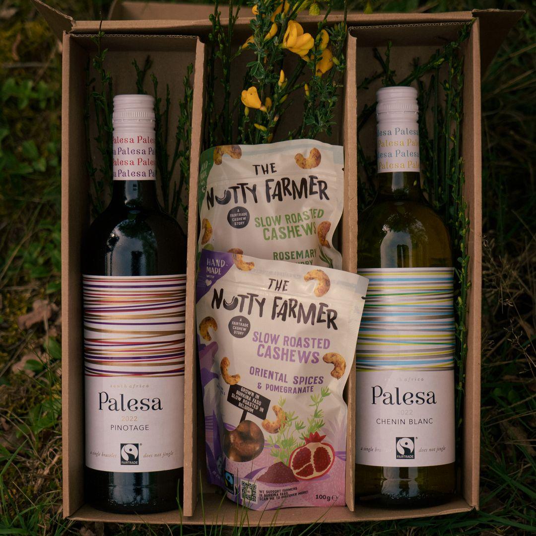 box de vins et noix fairtrade Box de vins fairtrade
